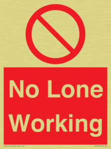 No Lone Working